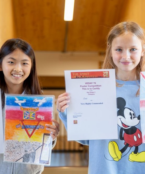 News » St Benedict's pupils win national VE Day Poster Competition